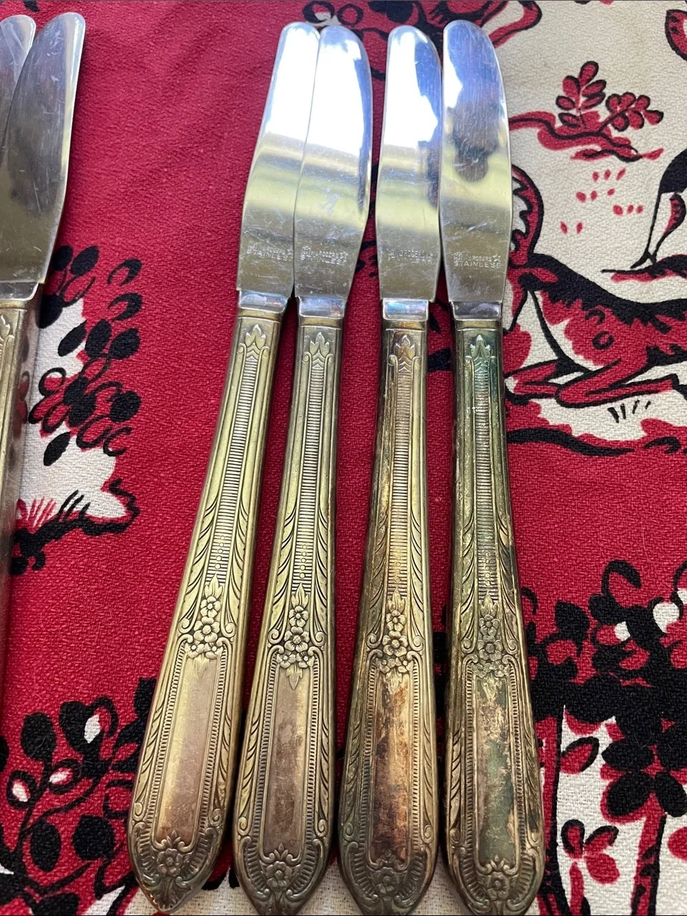 Set of 8 antique William Rogers Dinner Knives